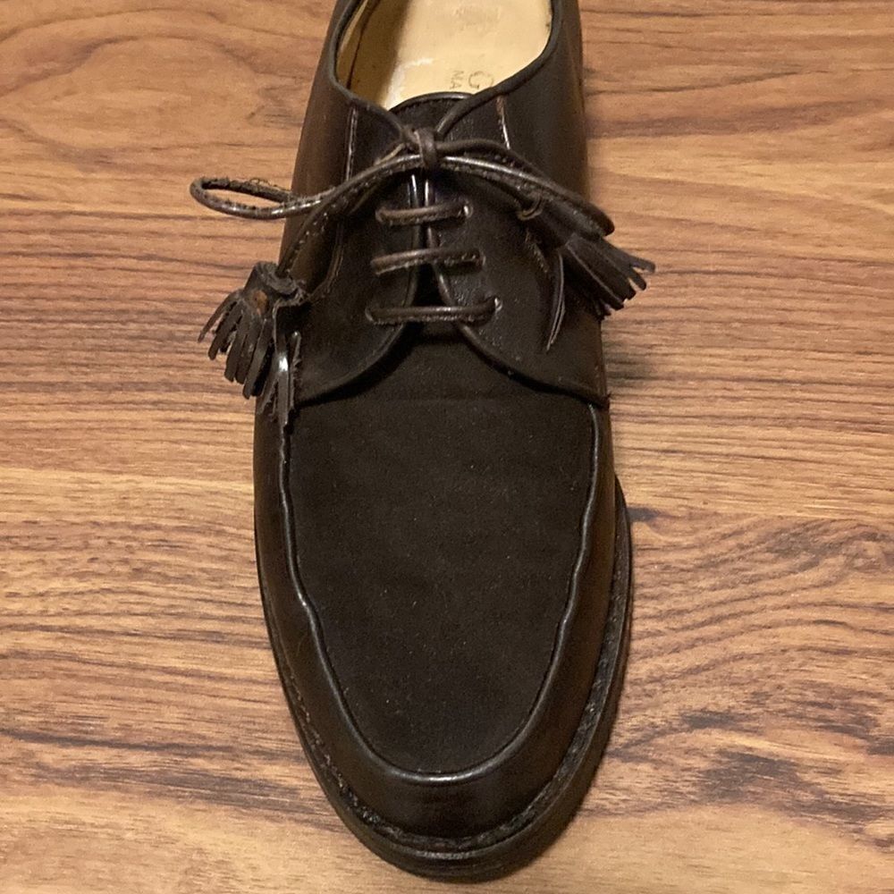 Gucci Authentic Women’s Lace Up Leather & Suede Brown Shoes. Size 7AA. - Picture 2 of 6